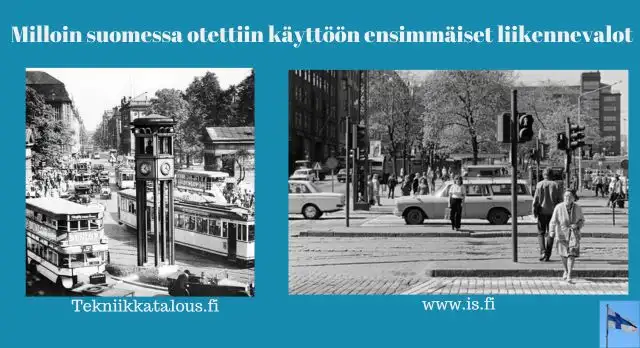 Kun suomessa otettiin käyttöön ensimmäiset liikennevalot?